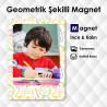 Geometrik Şekilli Buzdolabı Resimli Magnet