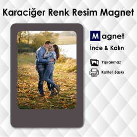 Karaciğer Rengi Resimli Süs Magnetleri