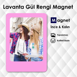 Lavanta Gül Rengi Resimli Magnet Çeşitleri