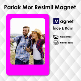 Parlak Mor Resimli Magnet Fiyatları