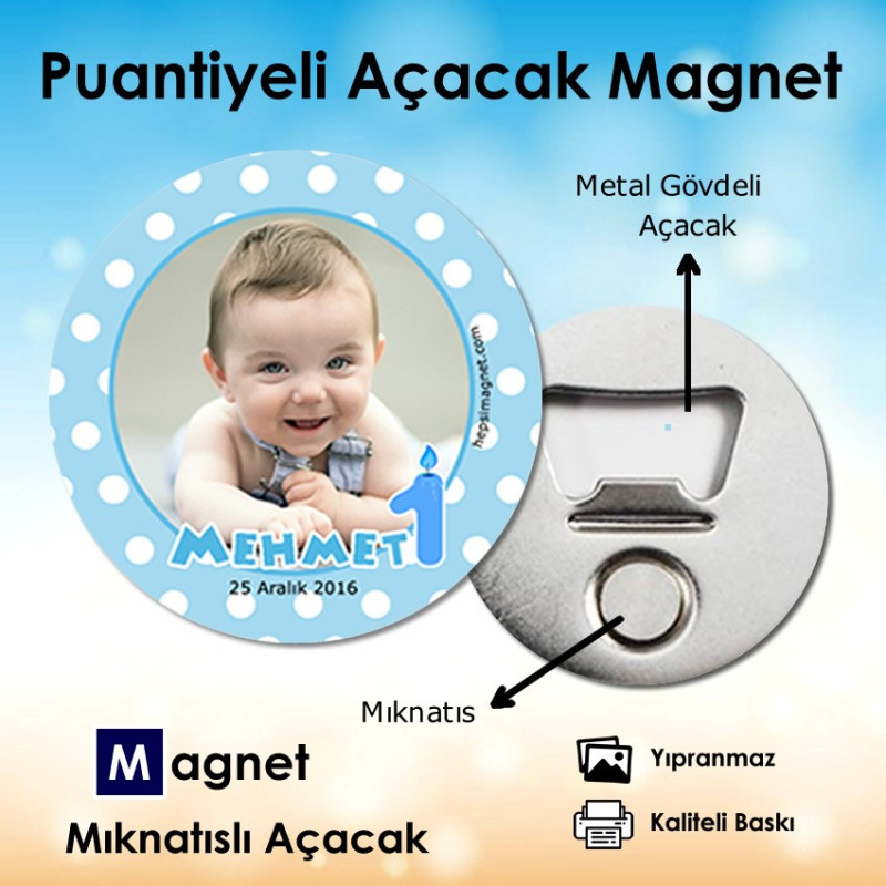 1 Yaş Temalı Magnet Açacak