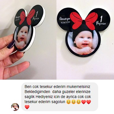 Kız Bebek Doğumgünü Magnetleri